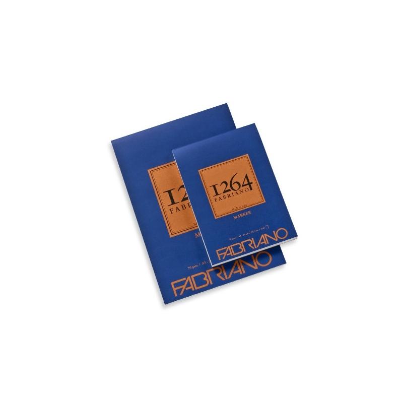 Blocco disegno 1264 per marker 100 fogli gr. 70 fabriano a3