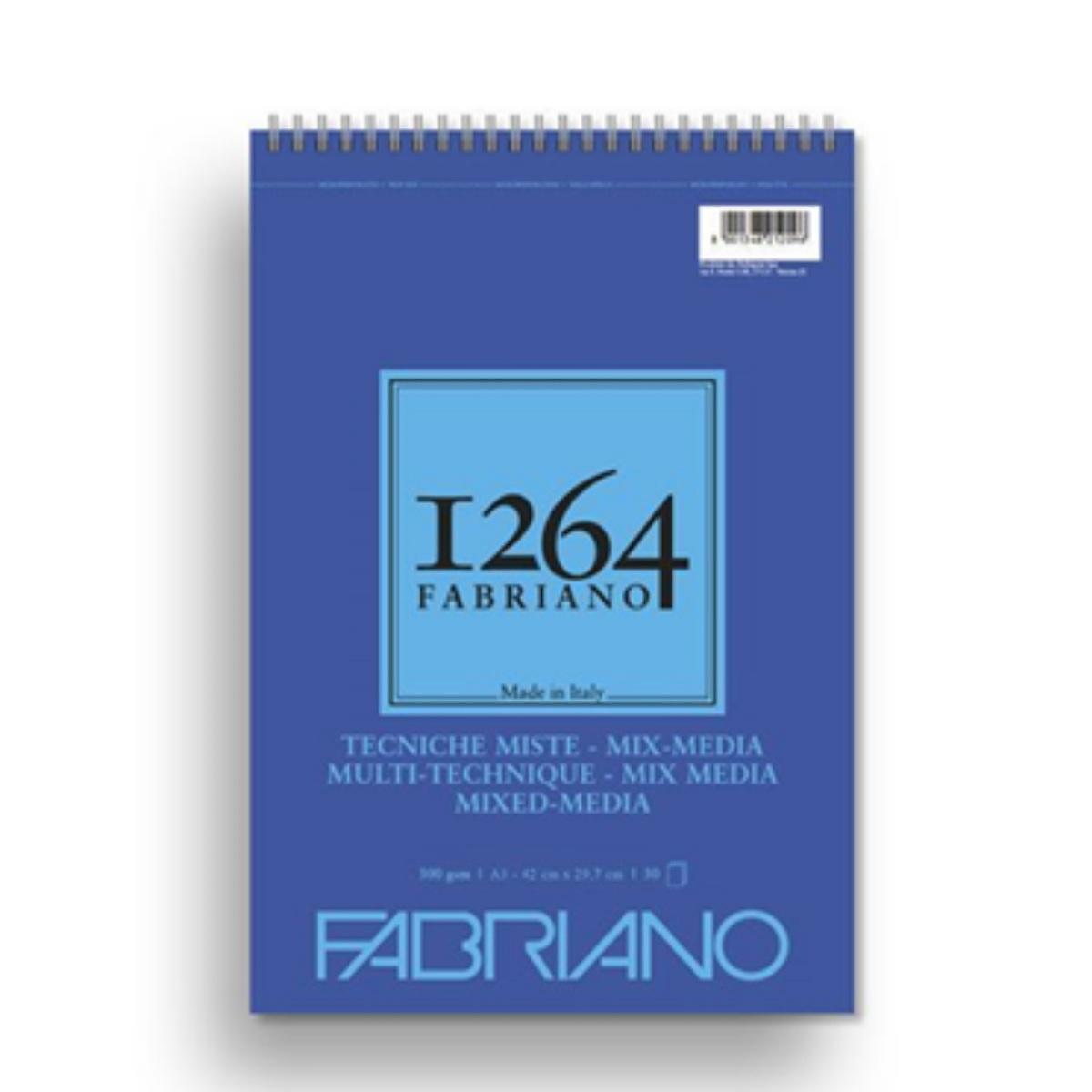 Fabriano blocco 1264 per tecniche miste a3 gr.300/mq fogli 30