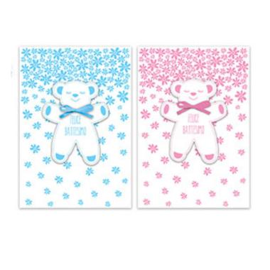 Biglietti battesimo orsetto