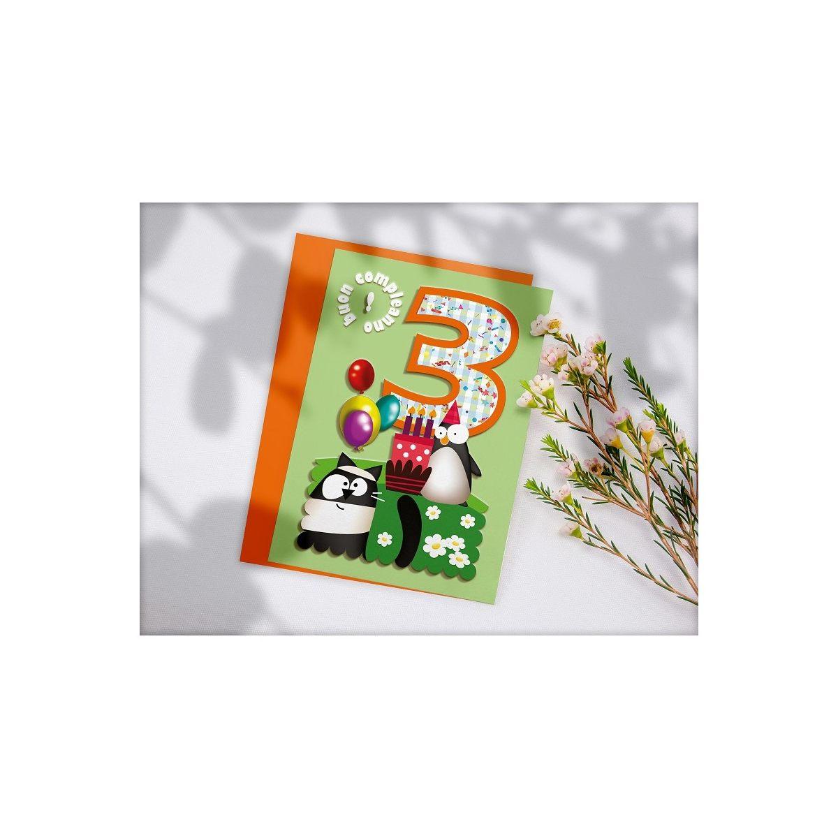 Biglietto auguri buon compleanno primi anni