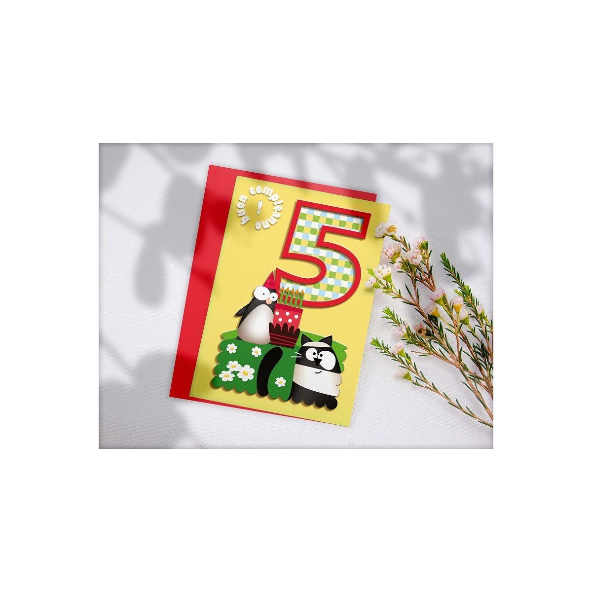 Biglietto auguri buon compleanno primi anni