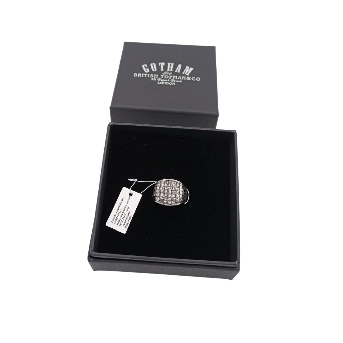 Anello uomo silver straw in box