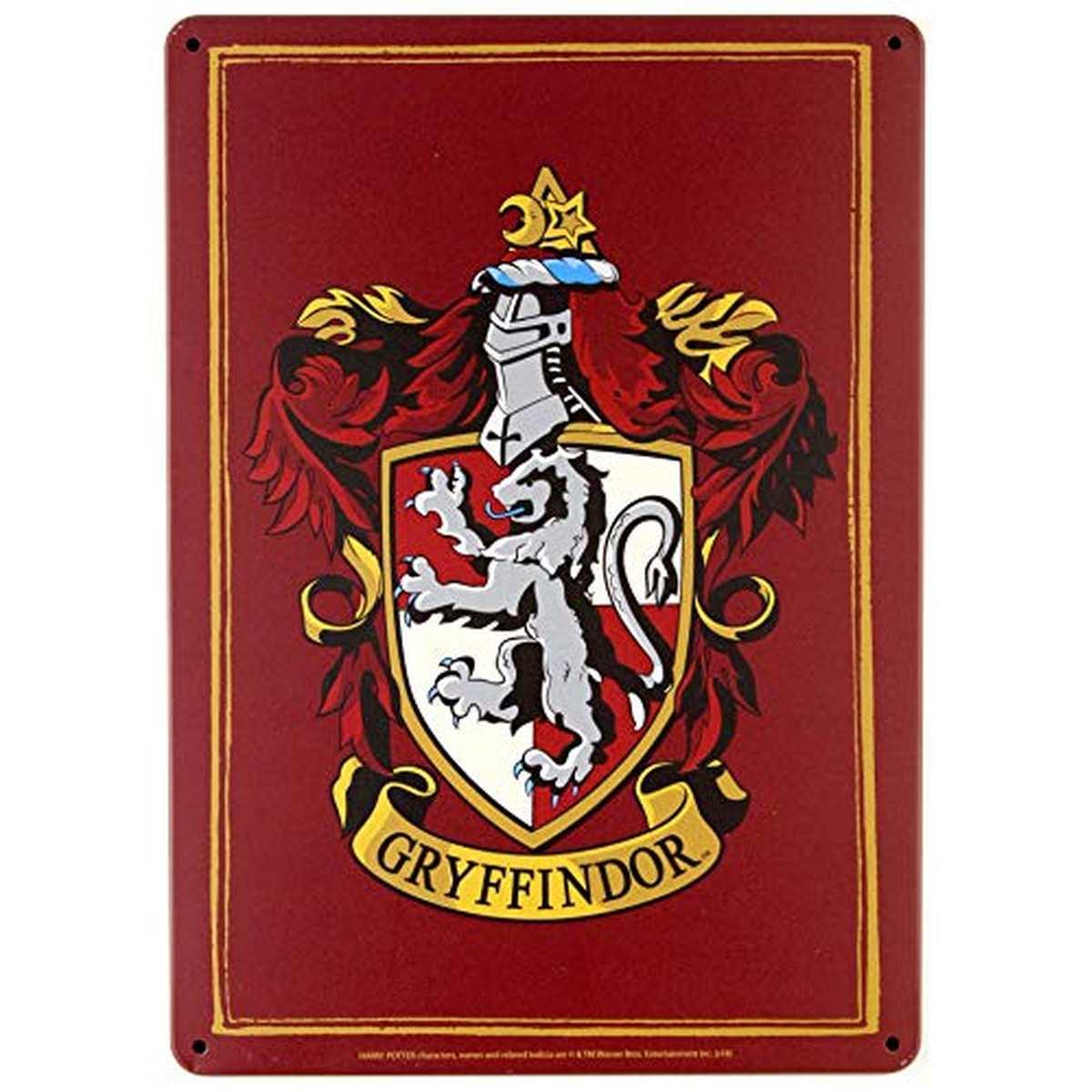 Targa in metallo small grifondoro harry potter