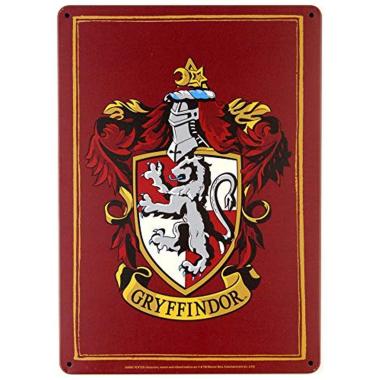 Targa in metallo small grifondoro harry potter
