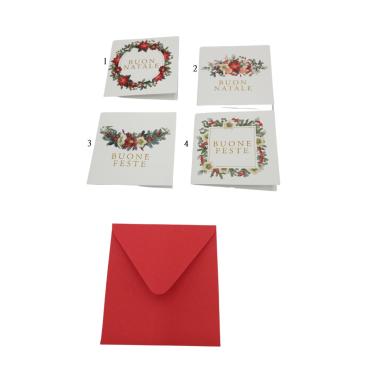 Biglietti natalizi 4x4 cm