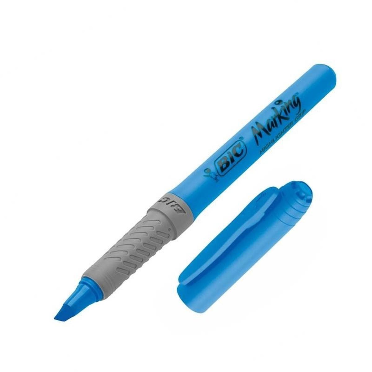 Evidenziatore bic fluo grip blu