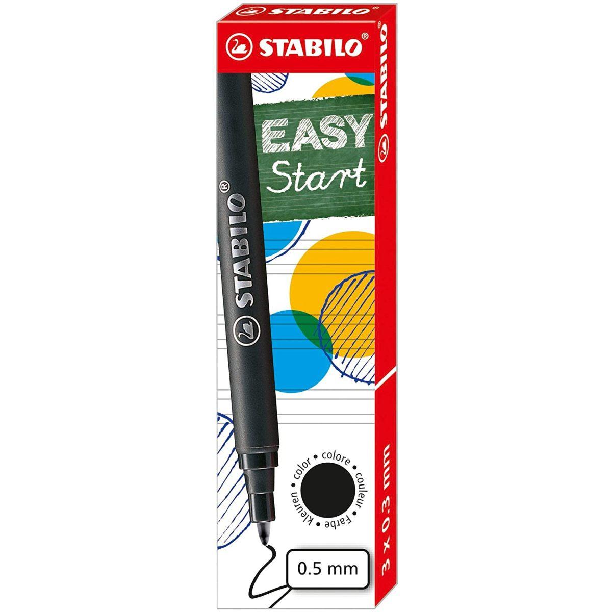 Ricambio refill stabilo easy original nero 3pz