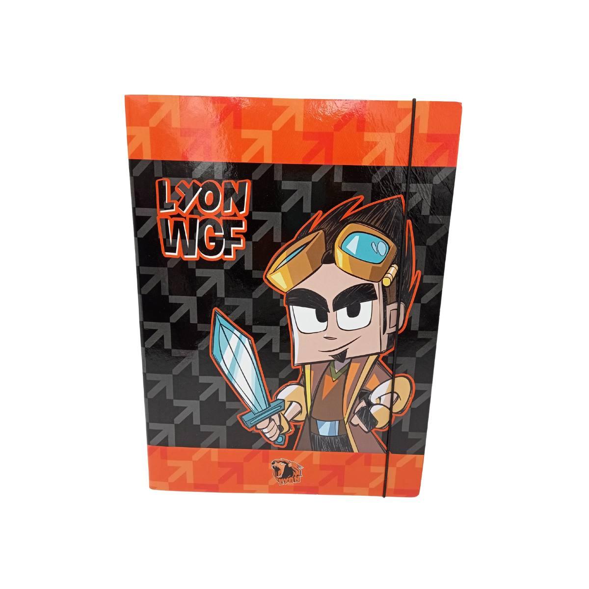 Cartella con elastico  lyon gamer