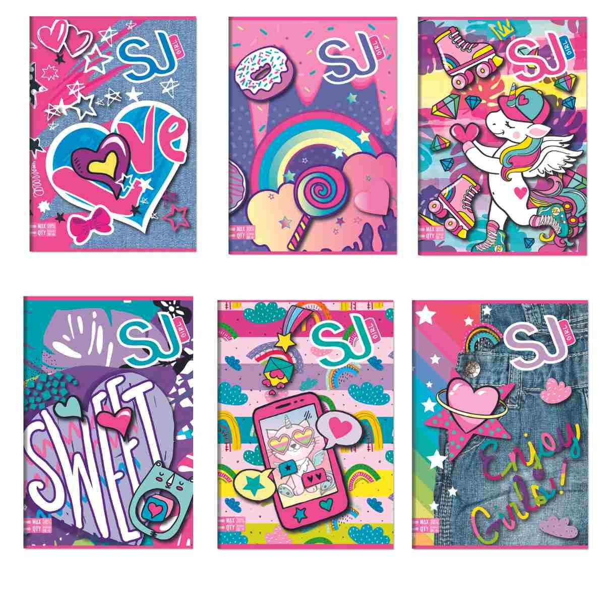 Maxi quaderno a4 96/100 sj gang girl