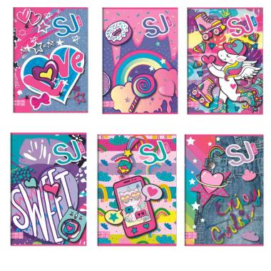 Maxi quaderno a4 96/100 sj gang girl