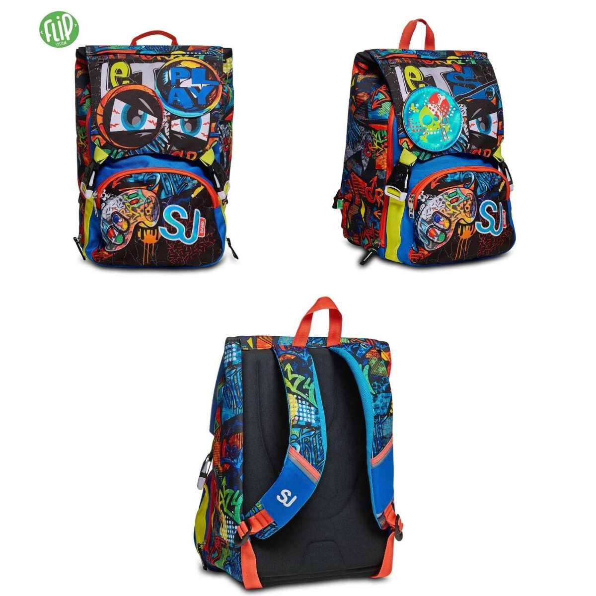 Zaino sdoppiabile big sj gang facce da sj boy