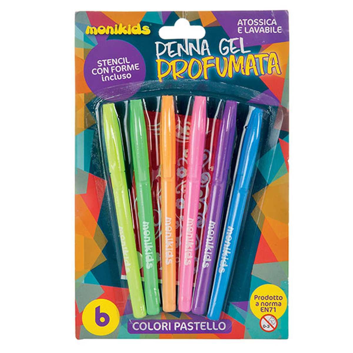 Penna gel profumata colori pastello