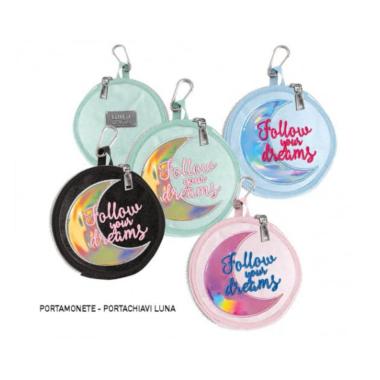 Porta monete tinta unita glamour glietter