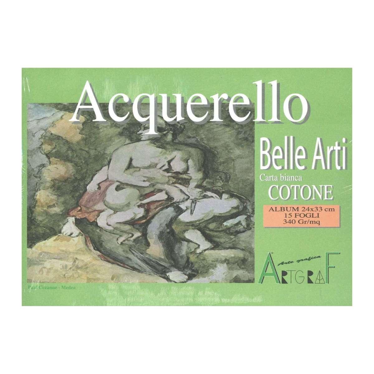 Artgraf album acquarello 24x33 cm fg 15 con angoli