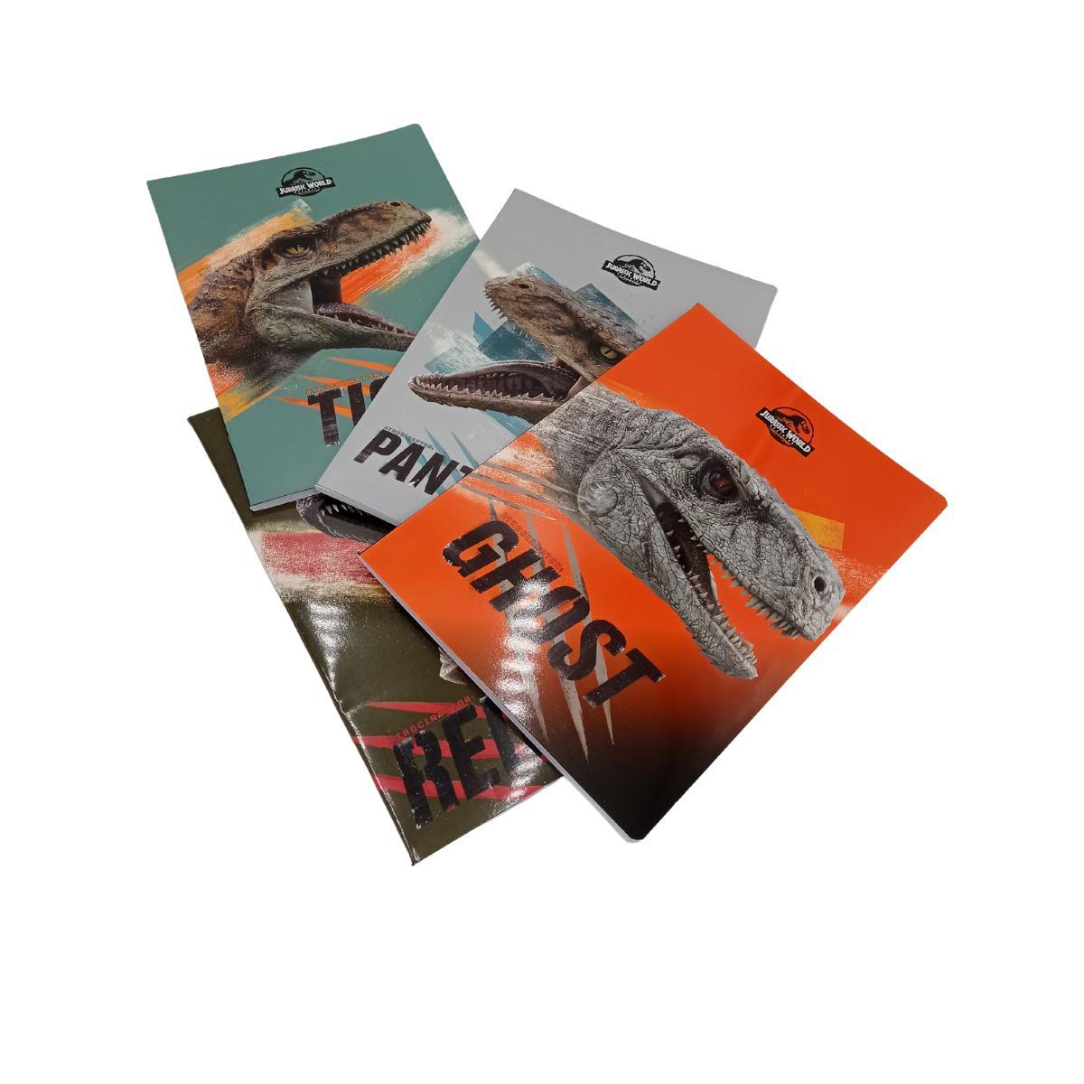 Maxi quaderno a4 dinosaur name jurassic world bts