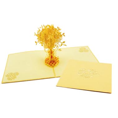 Biglietto origamo 3d albero della vita