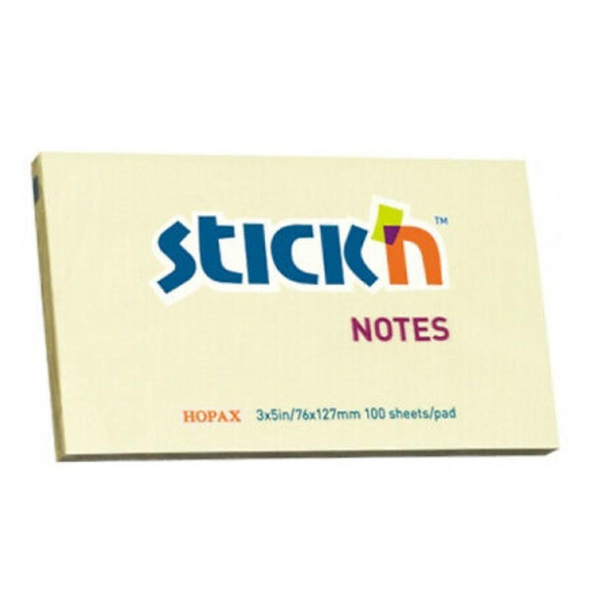 Notes stick'n 76x127 mm gialli