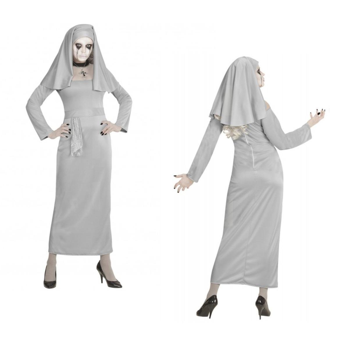 COSTUME SUORA SPETTRALE CON COPRICAPO WIDMANN - TAGLIA S<br />