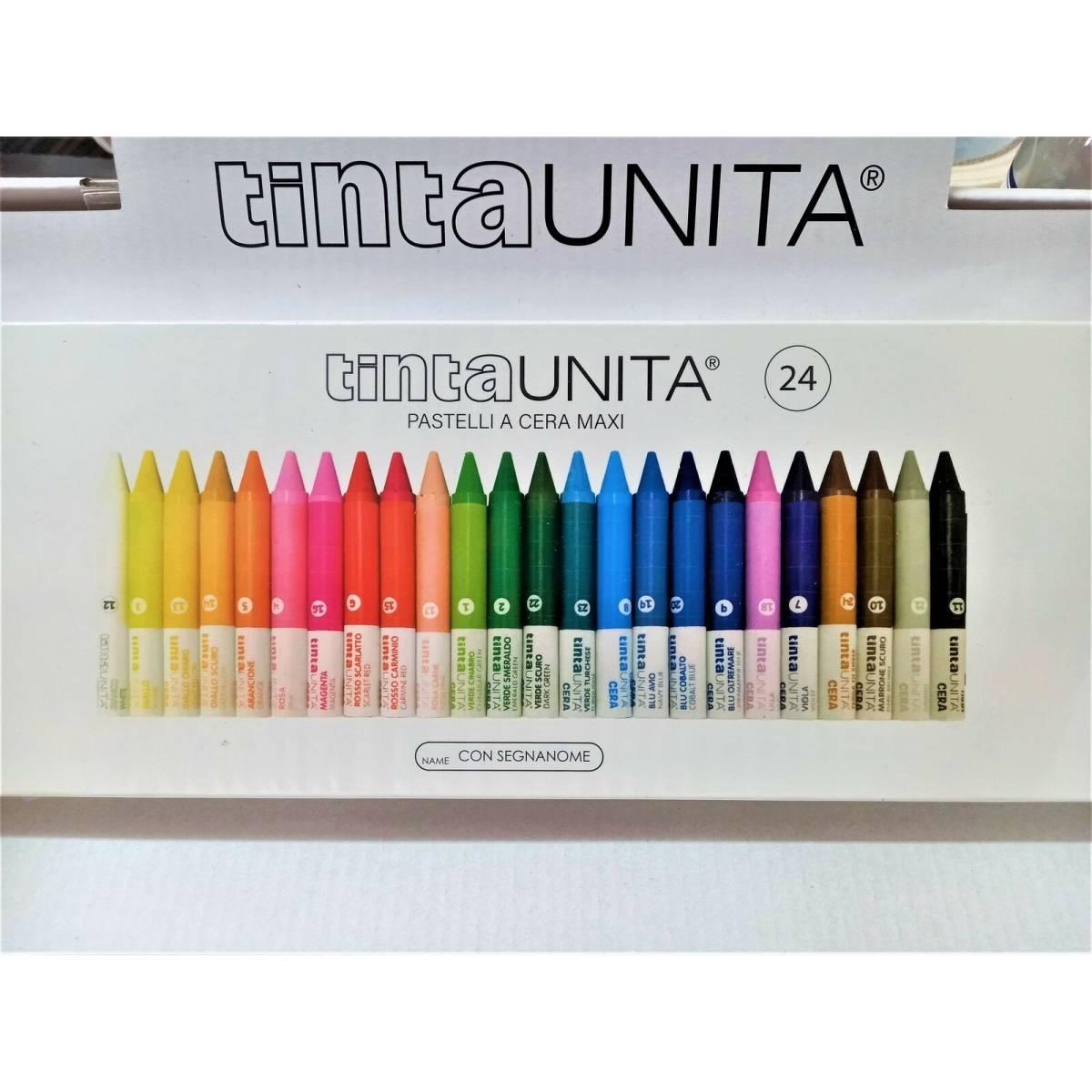 Pastelli a cera maxi d a24 tinta unita