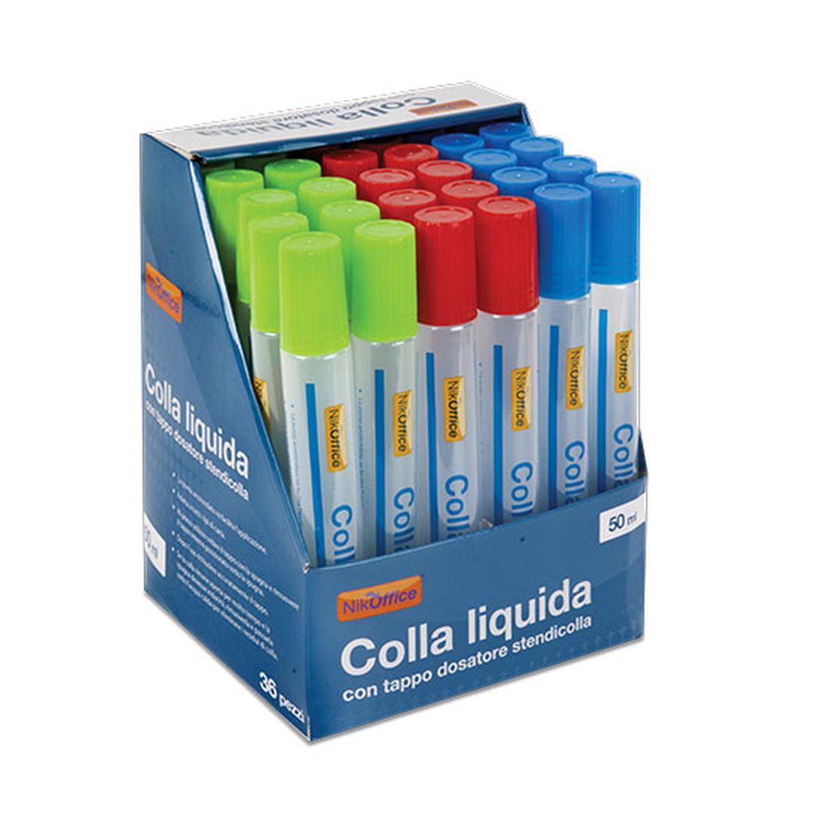 Colla liquida con tappo dosatore stendi colla 50 ml