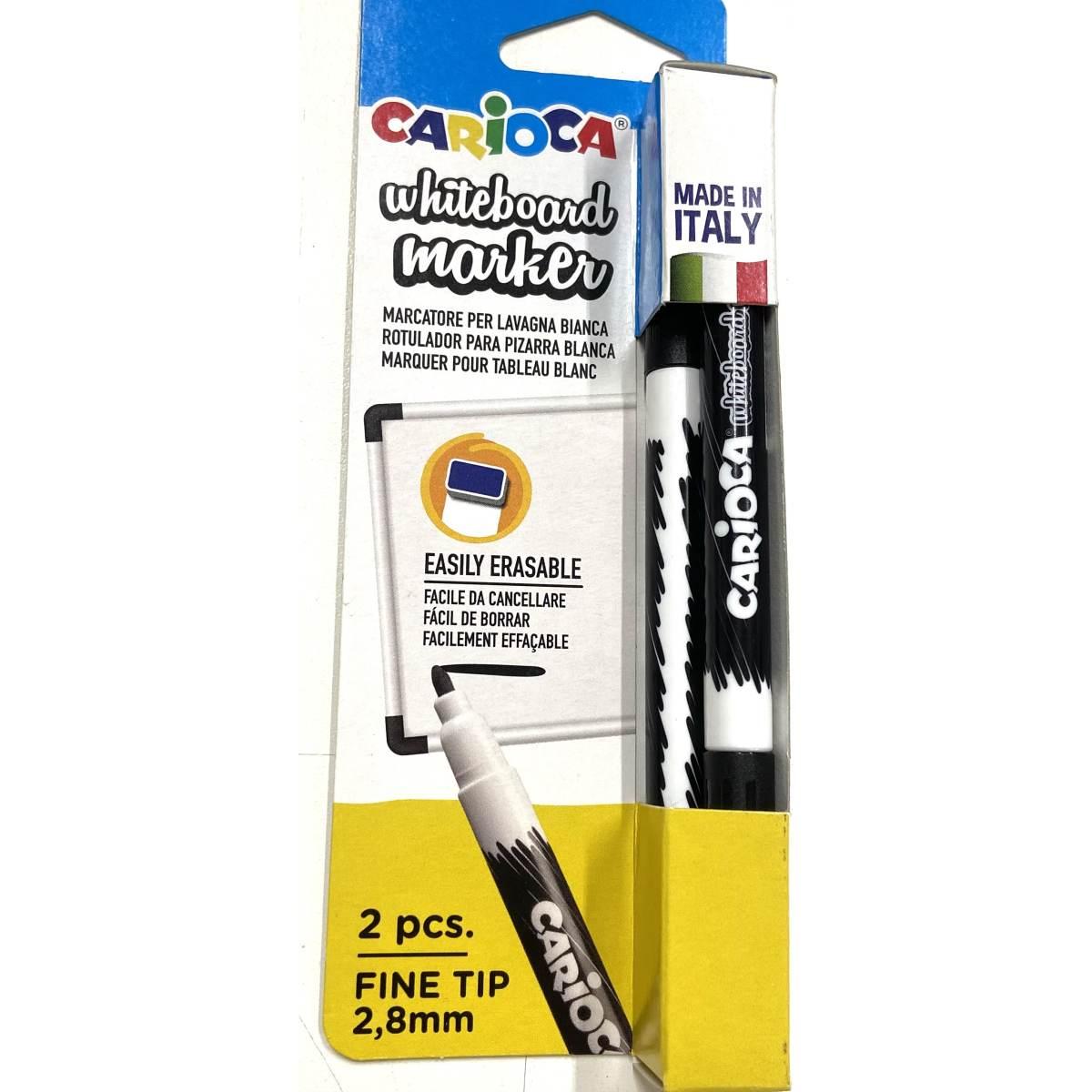 Pennarello per lavagna nero blister 2 pezzi