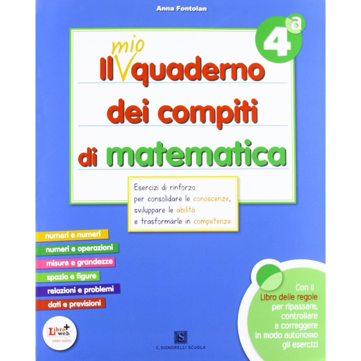 Il mio quaderno dei compiti matematica 4