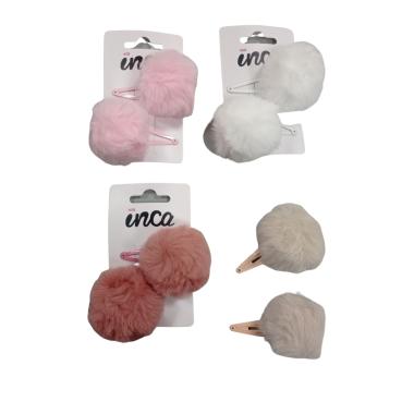 Set 2 clip con pompon