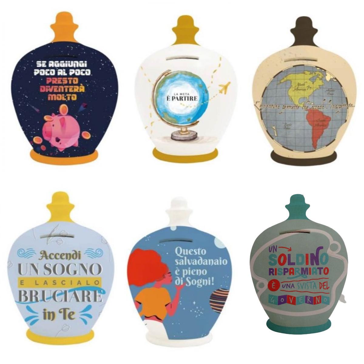 Salvadanaio in terracotta