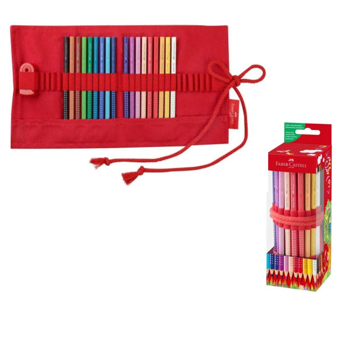 Rotolo 18 matite colorate grip