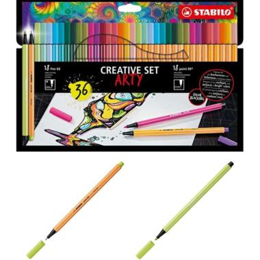 Creative set stabilo arty point 88-pen 68 36 colori