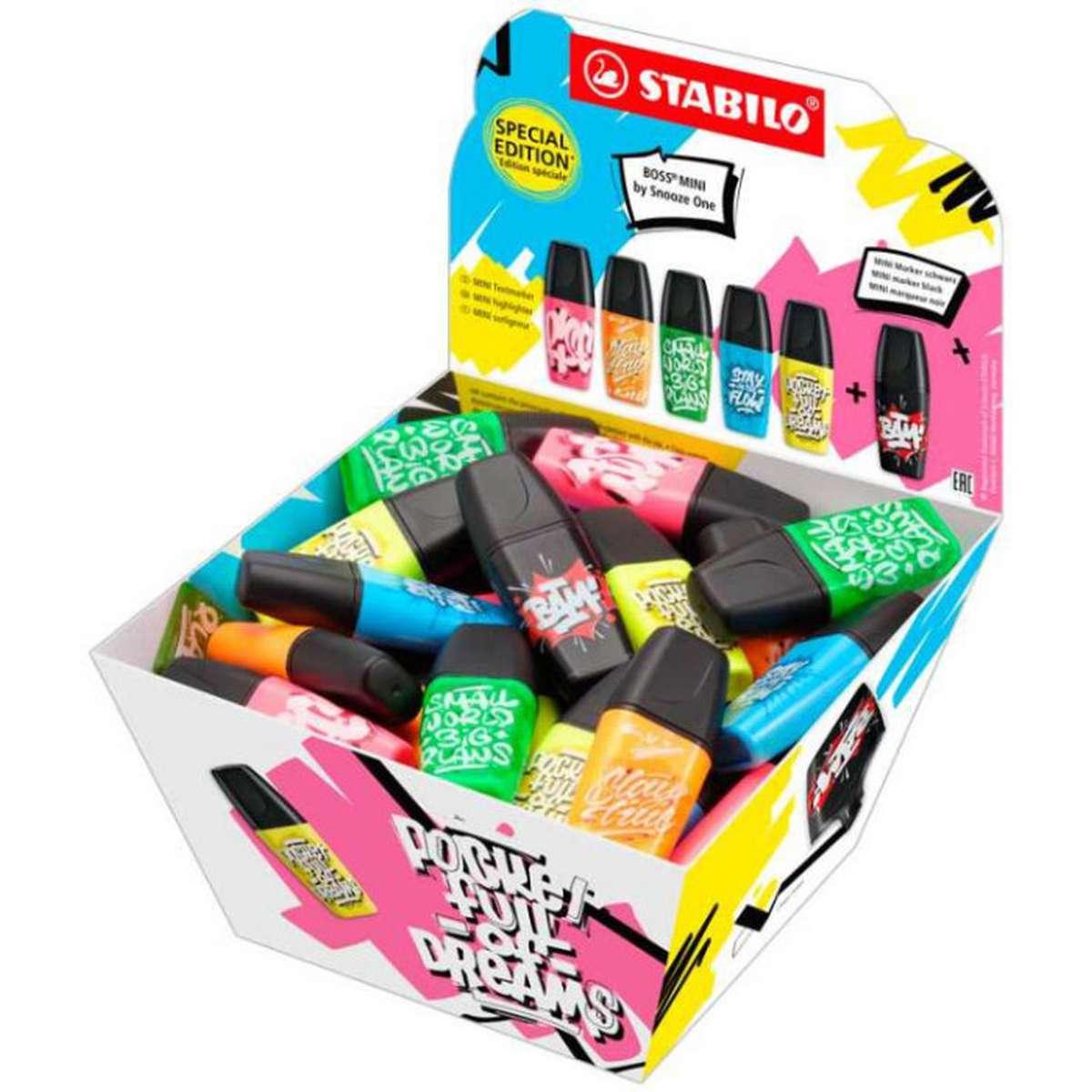 Evidenziatori boss mini by snooze one stabilo edition speciale