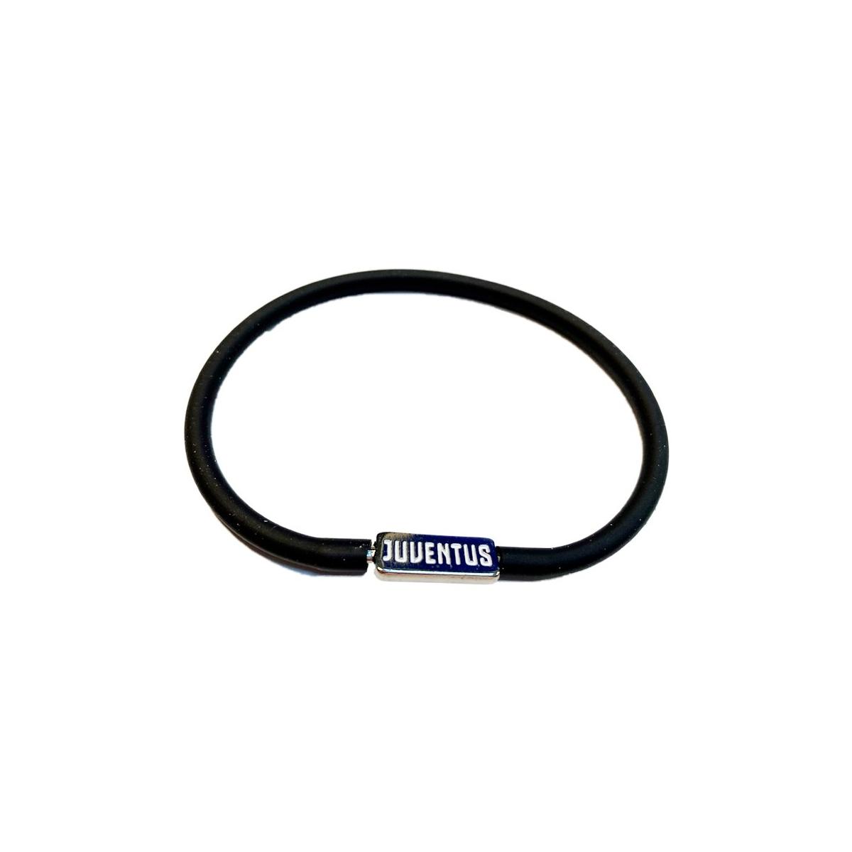 Bracciale in silicone con targhetta juventus