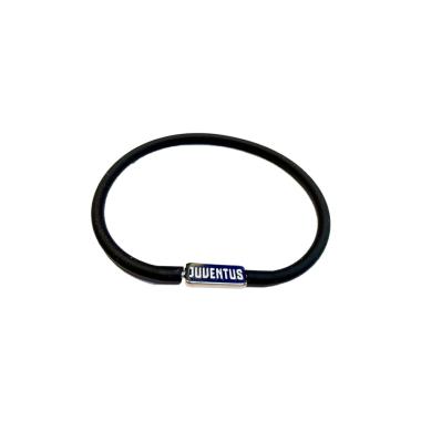Bracciale in silicone con targhetta juventus