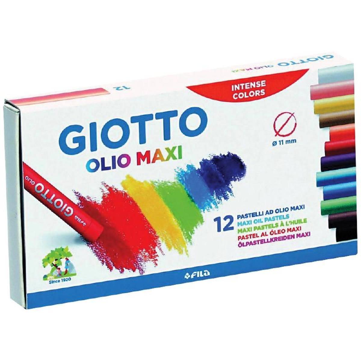 Pastelli maxi a olio giotto 12 colori
