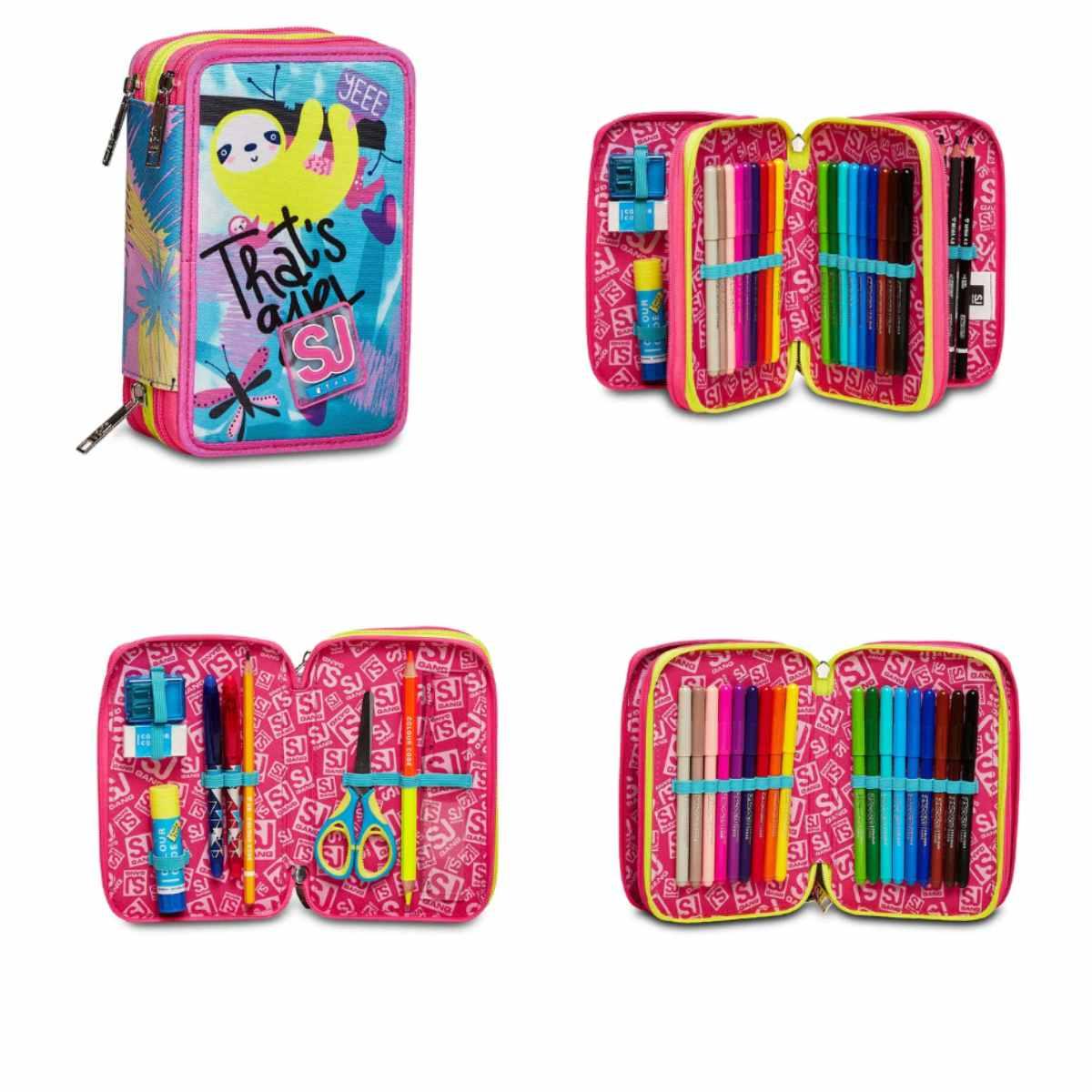 Astuccio 3 zip - clack it girl