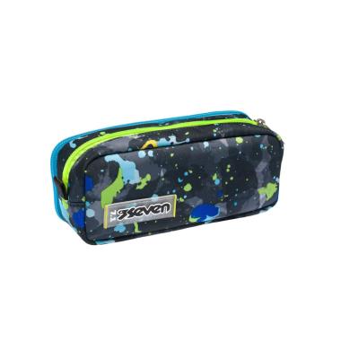 Bustina portapenne doppio scomparto seven - fluo string boy