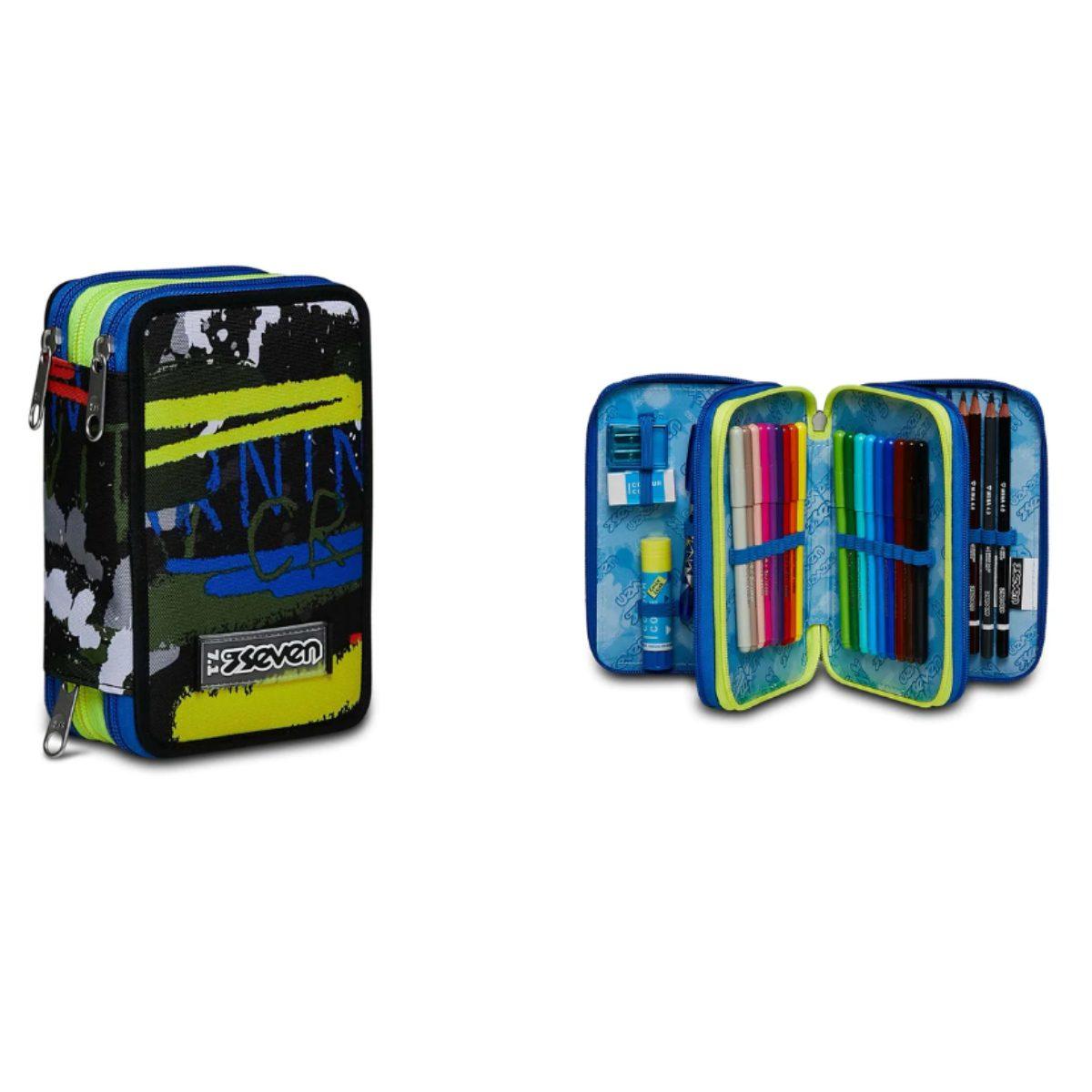 Astuccio seven 3 zip - fluo belts