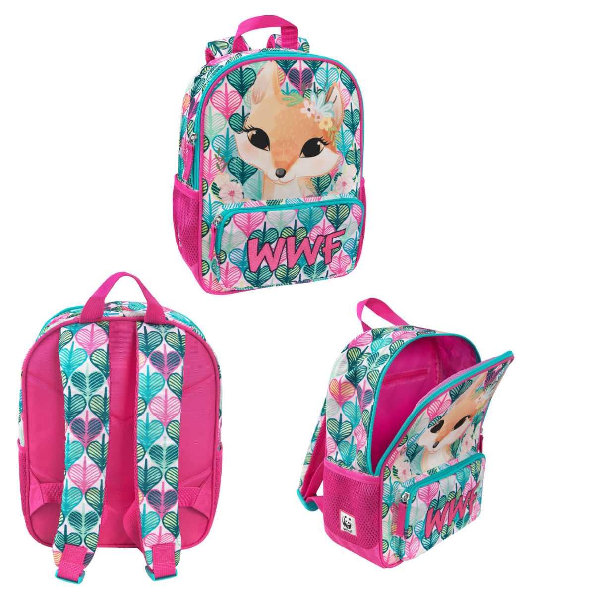 Zaino asilo 23x30x10 volpe wwf