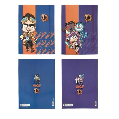 CARTELLA 3 LEMBI ELASTICO 25X35 DORSO CM. 1 LYON GAMER