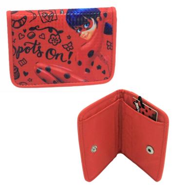 Portafoglio  con bottone miraculous
