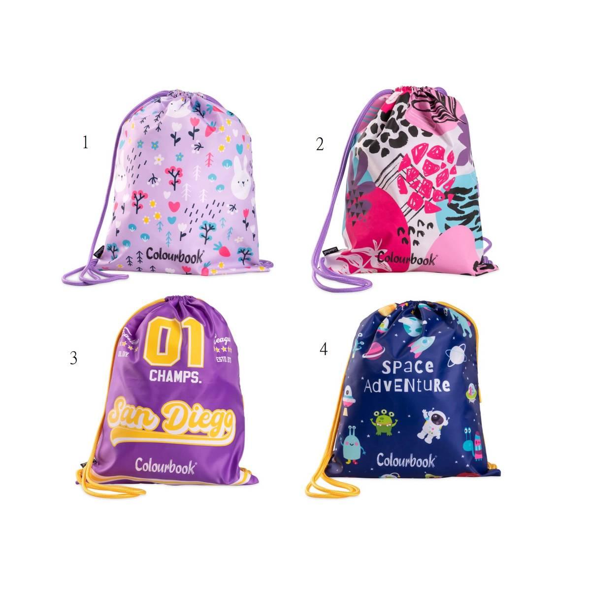 Sacca con zip colourbook