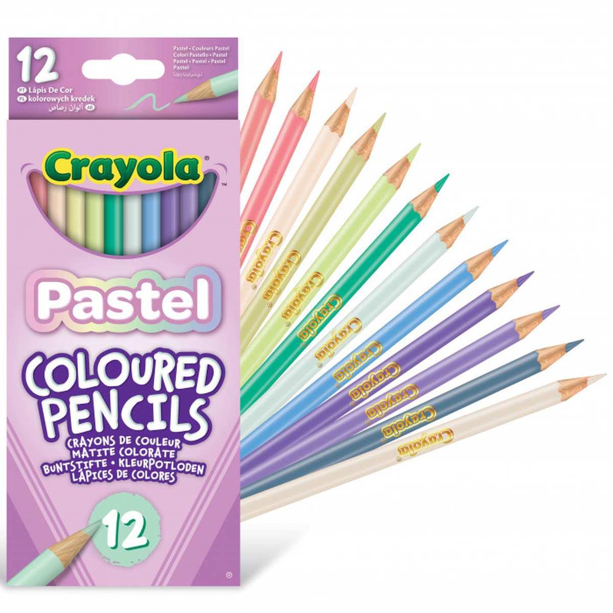 12 MATITE COLORATE PASTEL CRAYOLA<br />