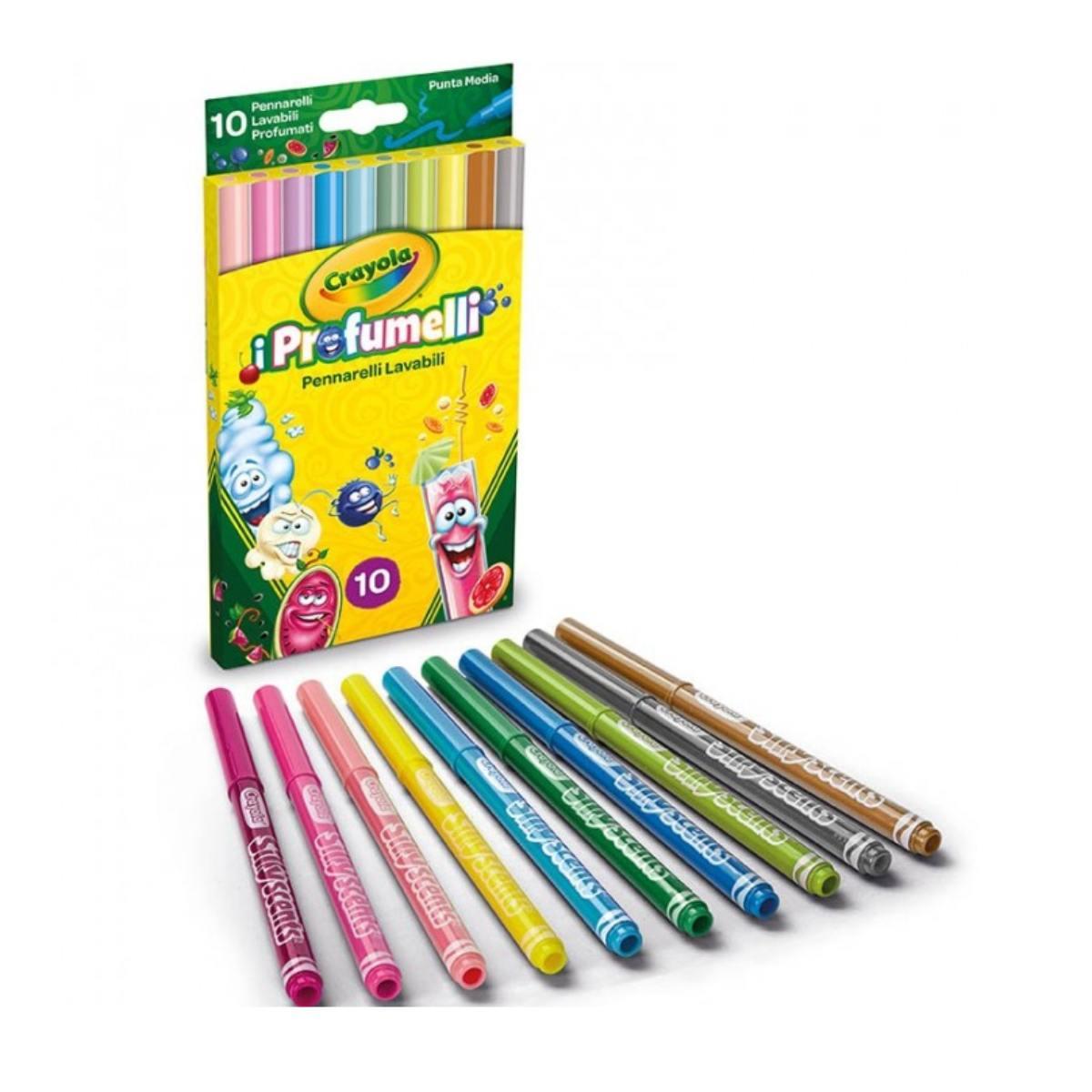 Pennarelli lavabili profumati i profumelli scat.10 crayola