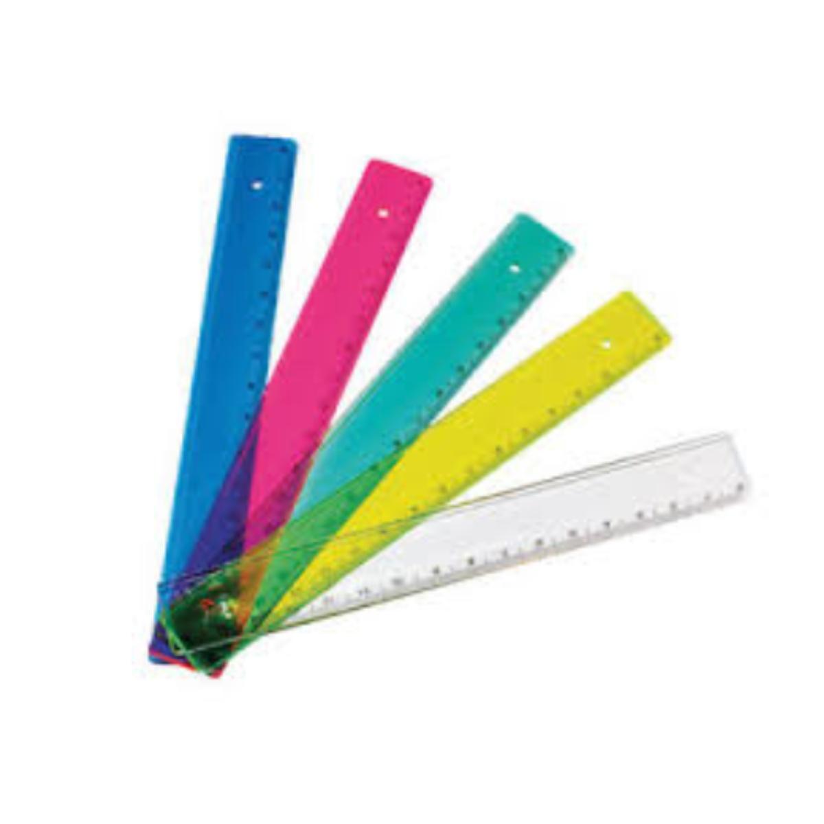 Righelli trasparenti 16 cm colori assortiti