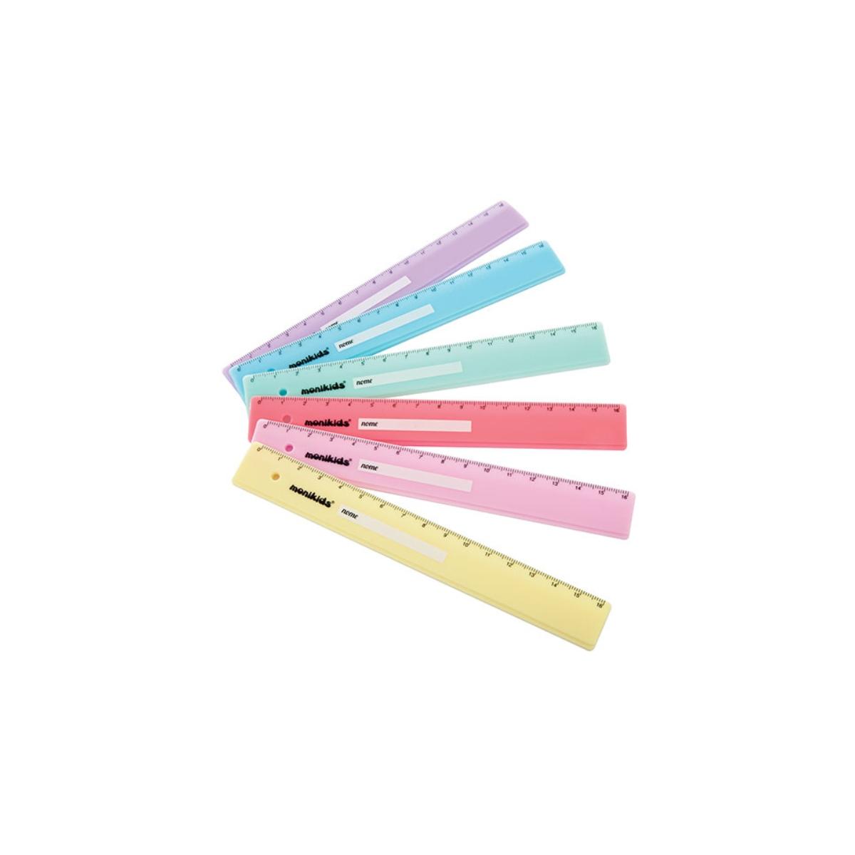 Righelli pastello 16 cm colori assortiti