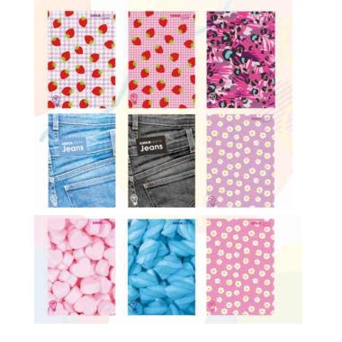 Maxi quaderno a4 tinta unita fashion girl