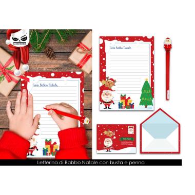 Letterina per babbo natale xt2747 con busta e penna