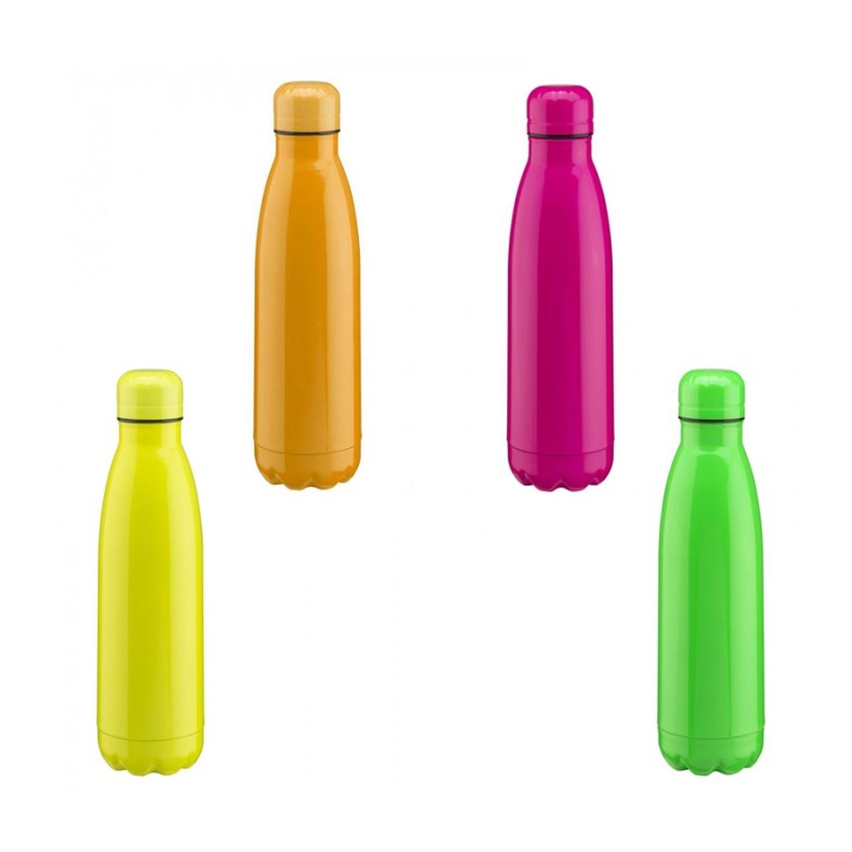 Borraccia termica in acciaio colori fluo 500ml