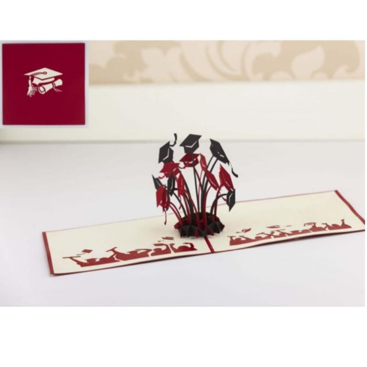 Biglietto laurea graduation origamo