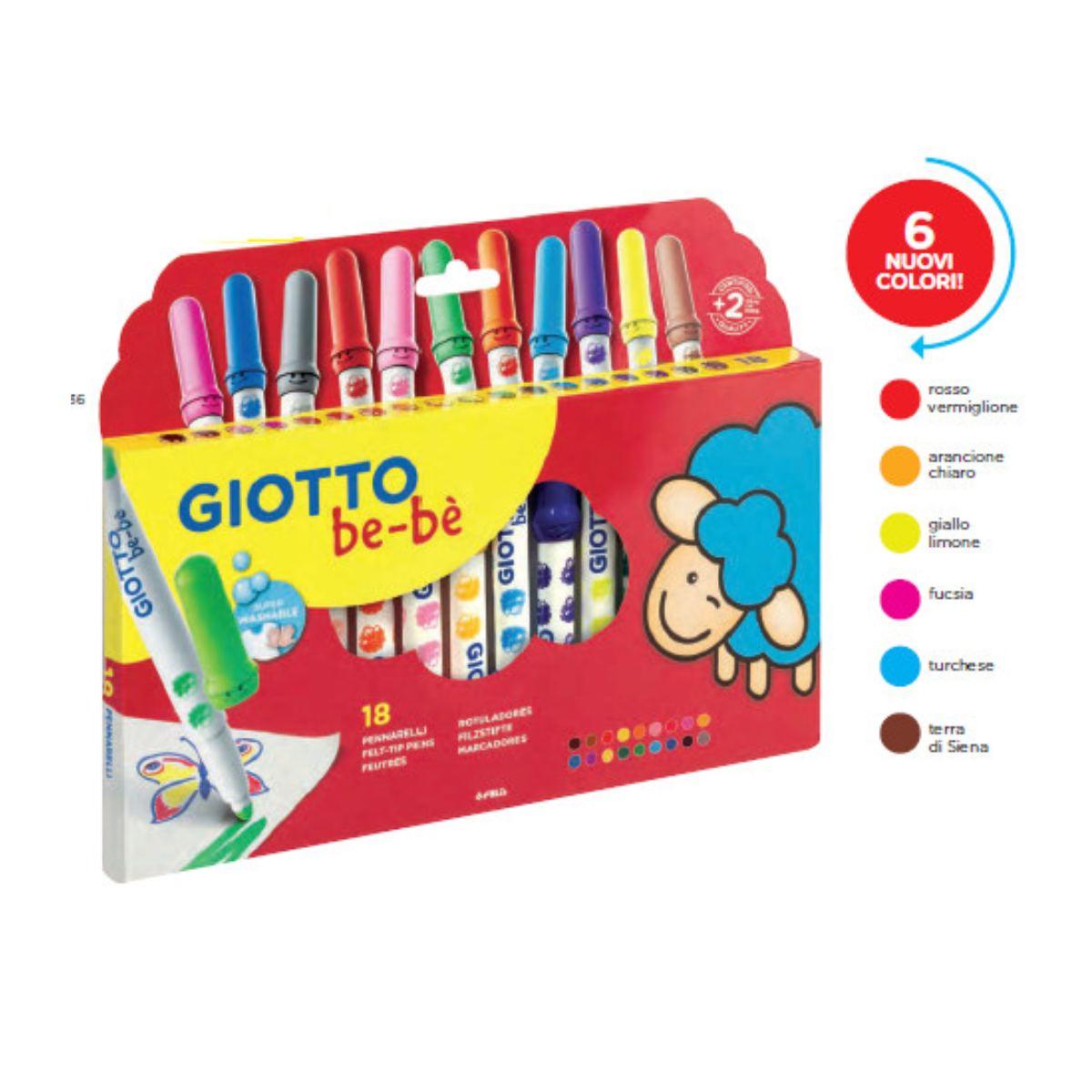 Pennarelli giotto bebe' da 18